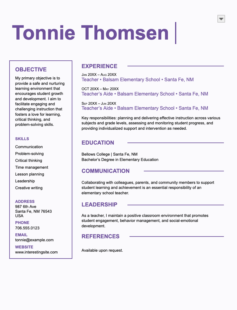 free cv