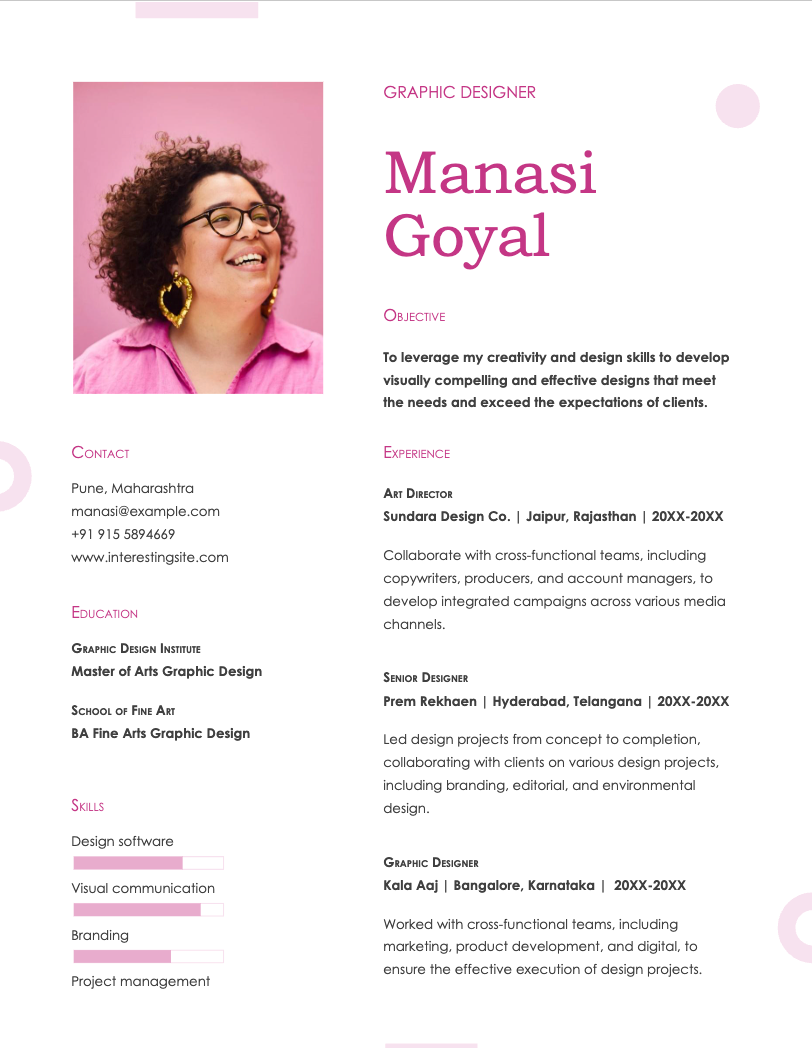 FREE CV TEMPLATE